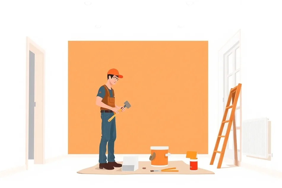 Intérieur rénové après travaux de peinture à Saint-Herblain